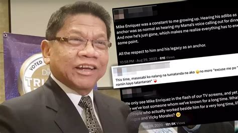 ‘Uwi na po kayo’: Netizens mourn passing of veteran journalist Mike.